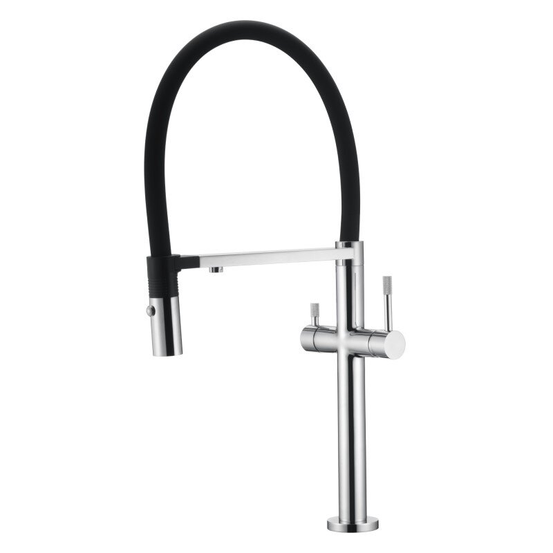 Изображение товара Смеситель Boheme Uno для кухонной мойки высокий хром 115-CR