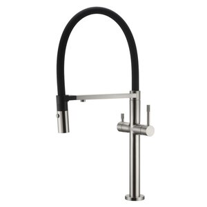 Изображение товара Смеситель Boheme Uno для кухонной мойки, высокий, никель, 115-NB