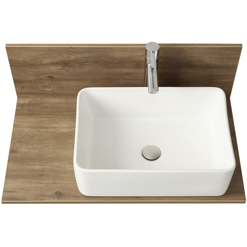 Изображение товара Столешница Акватон Мишель 80 для раковины с панелью дуб рустикальный