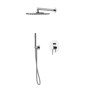 Изображение товара Душевая система Gattoni Circle One 9090/PDC0, верхний душ 25 см, цвет хром