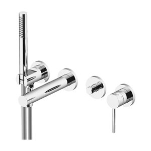 Изображение товара Смеситель для ванны и душа Gattoni Circle One 9005/90C0, с душевым гарнитуром, хром