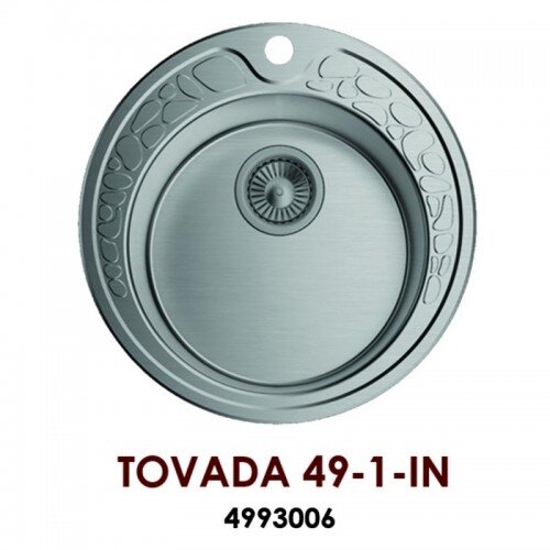 Изображение товара Кухонная мойка Omoikiri Tovada 49-1-IN из нержавеющей стали японского производства Изображение товара Кухонная мойка Omoikiri Tovada 49-1-IN из нержавеющей стали японского производства