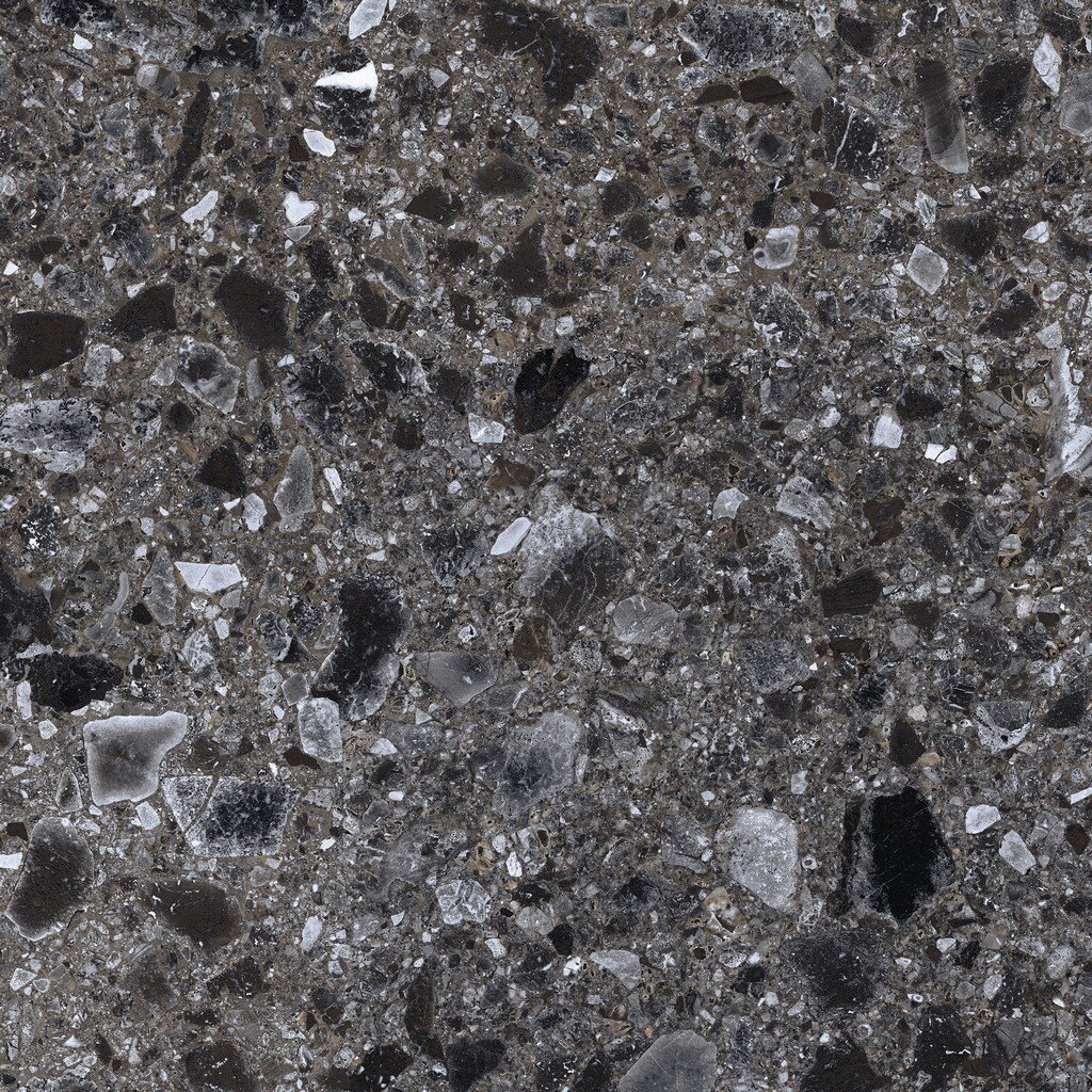 Изображение товара Керамогранит Kerranova Terrazzo K-333/MR/600x600x10, 60 x 60 см, обрезной, черный Изображение товара Керамогранит Kerranova Terrazzo K-333/MR/600x600x10, 60 x 60 см, обрезной, черный