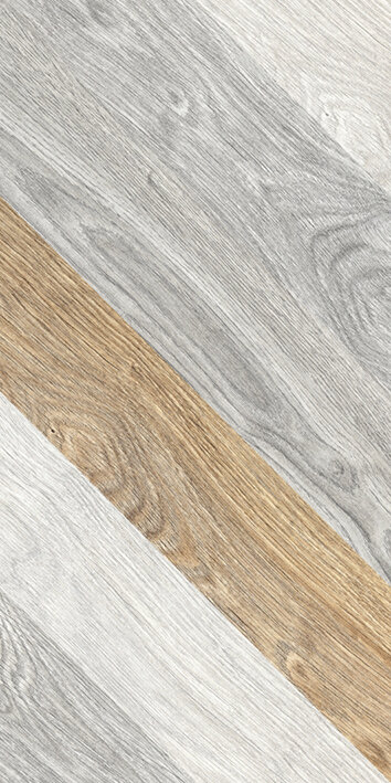 Изображение товара Керамогранит Керамин Ноттингем 7Д тип 1 X9999211202, 30 х 60 см, шеврон, серый