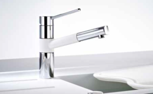 Изображение товара Смеситель для кухни Franke LANDY 350 с выдвижным изливом белый Германия