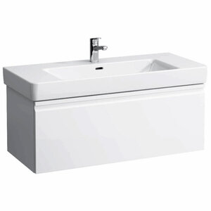Изображение товара Тумба под раковину Laufen Pro S 4.8355.2.096.463.1, 101 см, 1 ящик, 1 внутренний ящик, белая матовая