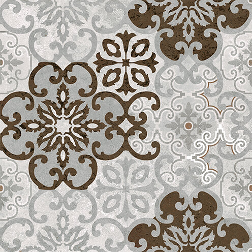 Изображение товара Керамогранит Cersanit Alrami, 16081, 42х42 см, серый, коричневый