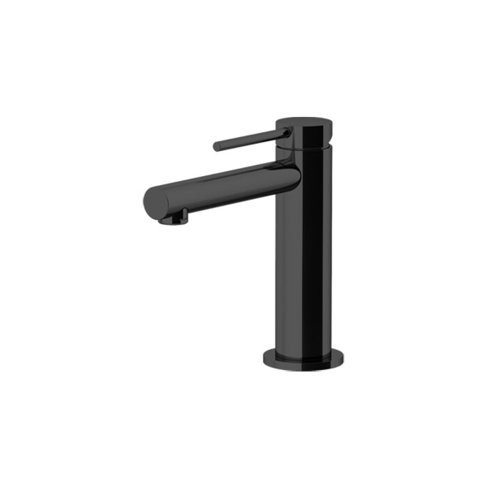 Изображение товара Смеситель для раковины Gattoni Circle One 9042/90NO с донным клапаном черный матовый Италия