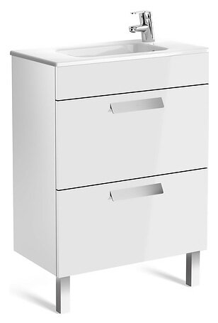 Изображение товара Тумба под раковину Roca Debba 60 напольная белый глянец ZRU9302708