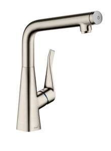 Изображение товара Смеситель для кухонной мойки Hansgrohe Metris Select 14883800 из стали