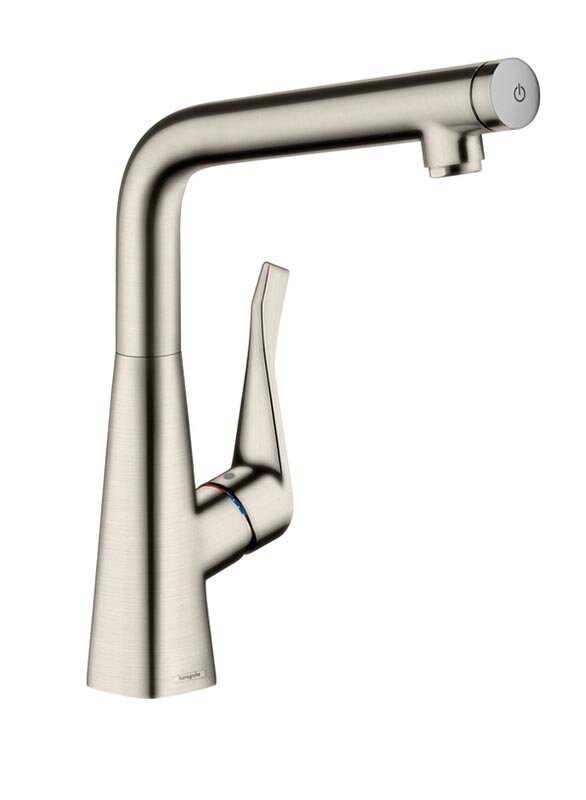 Изображение товара Смеситель для кухонной мойки Hansgrohe Metris Select, 14883800, под сталь Изображение товара Смеситель для кухонной мойки Hansgrohe Metris Select, 14883800, под сталь