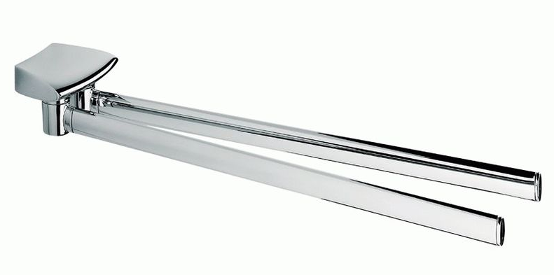 Изображение товара Полотенцедержатель Colombo Design Land B2813 двойной хром, 34 см, Италия
