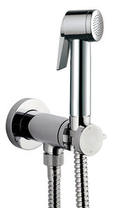 Изображение товара Гигиенический душ Bossini Paloma Flat Mixer Set, E37011.030, со смесителем, хром