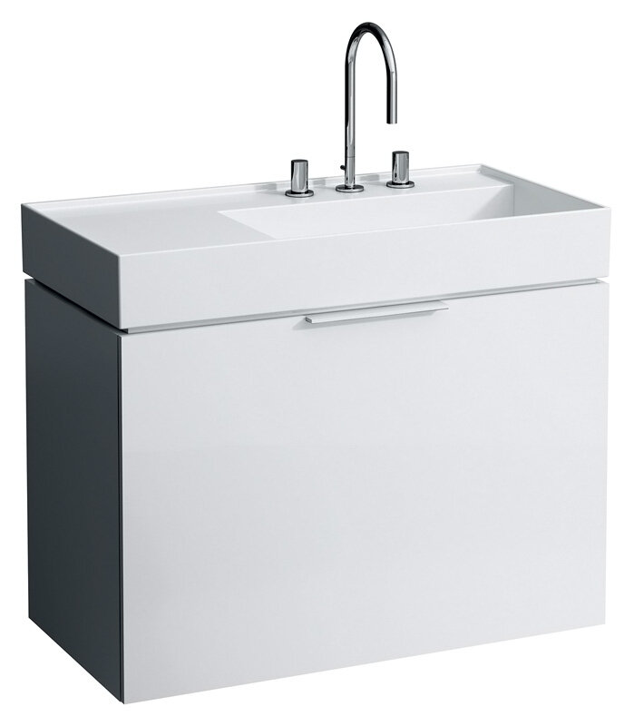 Изображение товара Тумба под раковину Laufen Kartell 4076010336311, 90 см, подвесная, белая