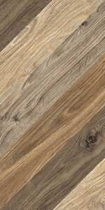 Изображение товара Керамогранит Керамин Ноттингем 4Д 30х60 см шеврон коричневый для пола и стен