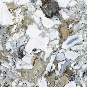 Изображение товара Керамогранит Vitra CityMarble 60х60 см мультиколор серый и белый для пола и стен