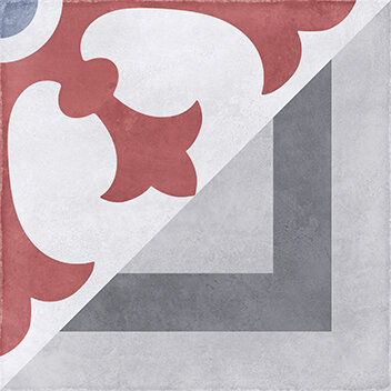 Изображение товара Керамогранит Cersanit Motley MO4A452 29.8x29.8 см серый красный