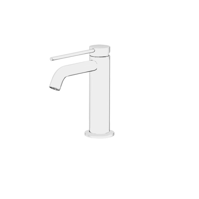 Изображение товара Смеситель для раковины Gattoni Circle Two 9142/91BO, с донным клапаном, цвет Bianco Opaco