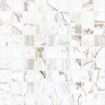 Мозаика Kerranova Marble Trend Calacatta K-1001/LR/m01/300x300x10, 30 x 30 см, белый - фото 1