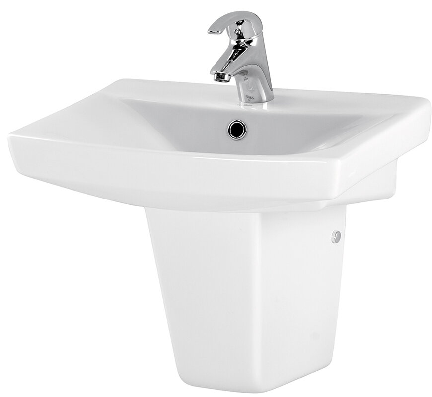 Изображение товара Раковина Cersanit Carina 50 белая подвесная угловая для ванной комнаты