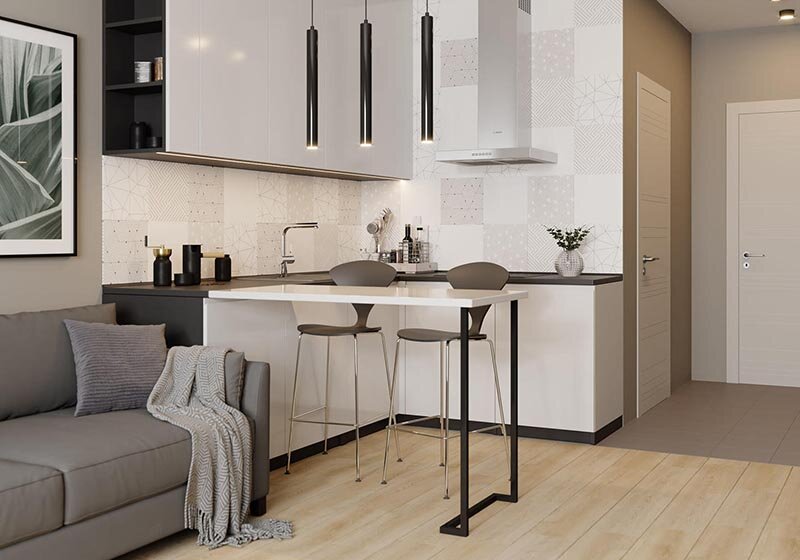 Изображение товара Керамогранит LB-Ceramics Гаусс 6032-0426-10 30x30 см белый матовый