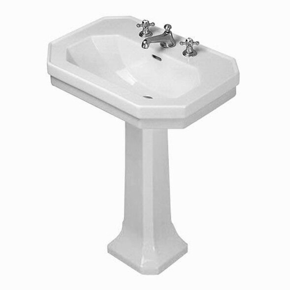 Изображение товара Раковина Duravit 1930 Series Прямоугольная 80 см белая с переливом