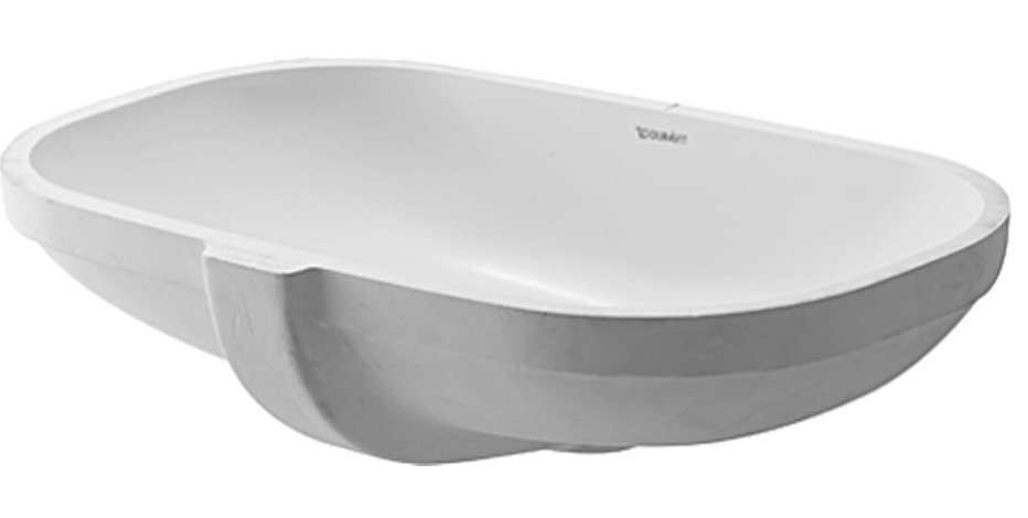 Изображение товара Duravit D-Code 0338490000 - врезная раковина снизу, 52. 5×32×17. 5 см Изображение товара Duravit D-Code 0338490000 - врезная раковина снизу, 52. 5×32×17. 5 см