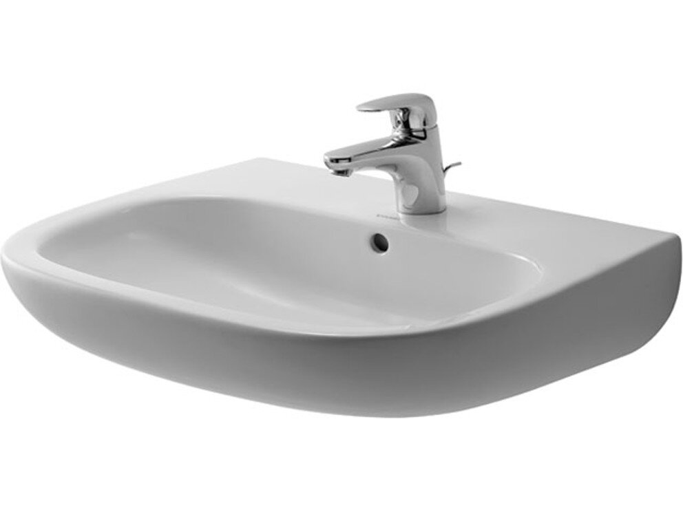 Изображение товара Раковина Duravit D-Code 23106500002 прямоугольная 65х50 см белая подвесная Изображение товара Раковина Duravit D-Code 23106500002 прямоугольная 65х50 см белая подвесная