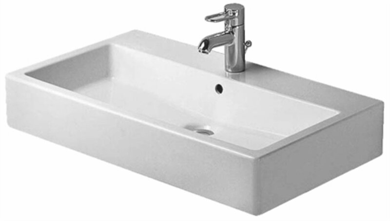 Изображение товара Duravit Vero 0454800000 раковина подвесная прямоугольная 80x47 см с переливом Изображение товара Duravit Vero 0454800000 раковина подвесная прямоугольная 80x47 см с переливом