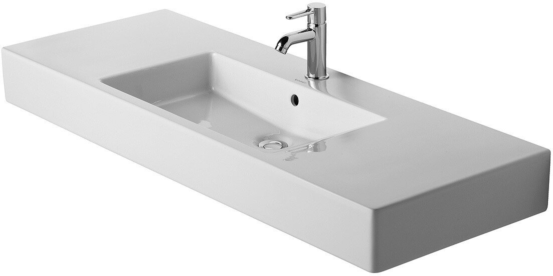 Изображение товара Раковина Duravit Vero 0329120000 1250x490 мм Изображение товара Раковина Duravit Vero 0329120000 1250x490 мм