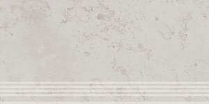 Изображение товара Ступень, керамогранит Kerama Marazzi Про Лаймстоун DD205320RGR, 30х60 см, обрезной, серый