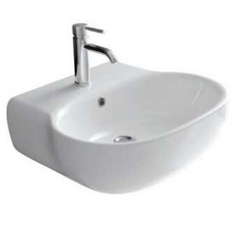 Изображение товара Раковина Galassia Ergo 70 см белая для ванной комнаты высокого качества