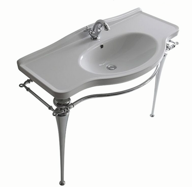 Изображение товара Раковина Galassia Ethos 95 см с отверстиями под смеситель и переливом для ванной комнаты