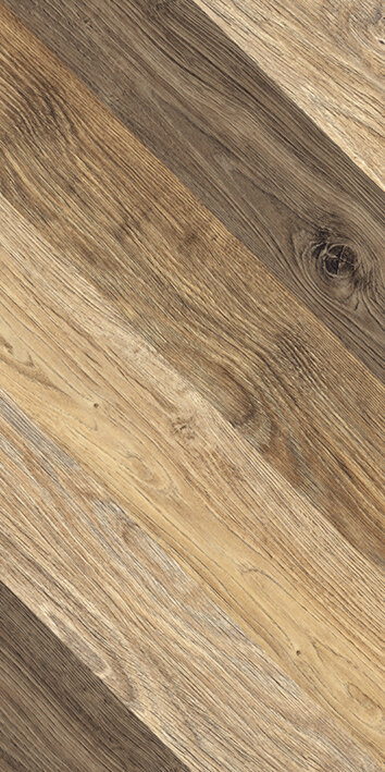 Изображение товара Керамогранит Керамин Ноттингем 4Д тип 2 X9999211199, 30х60 см, шеврон, коричневый