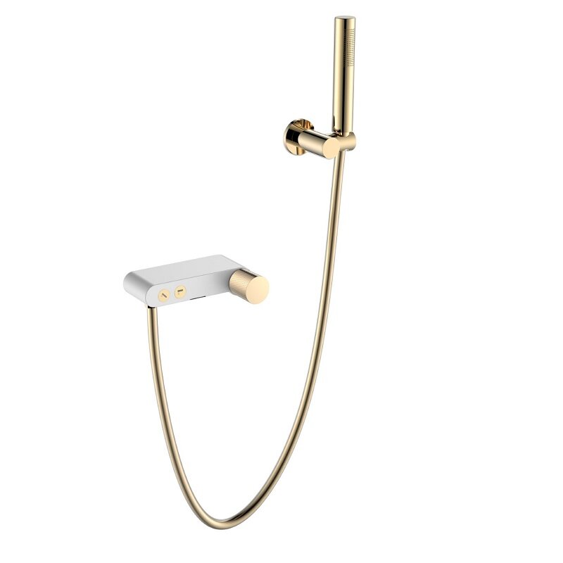 Изображение товара Смеситель для ванны и душа Boheme Stick 123-WG.2 White touch gold Италия