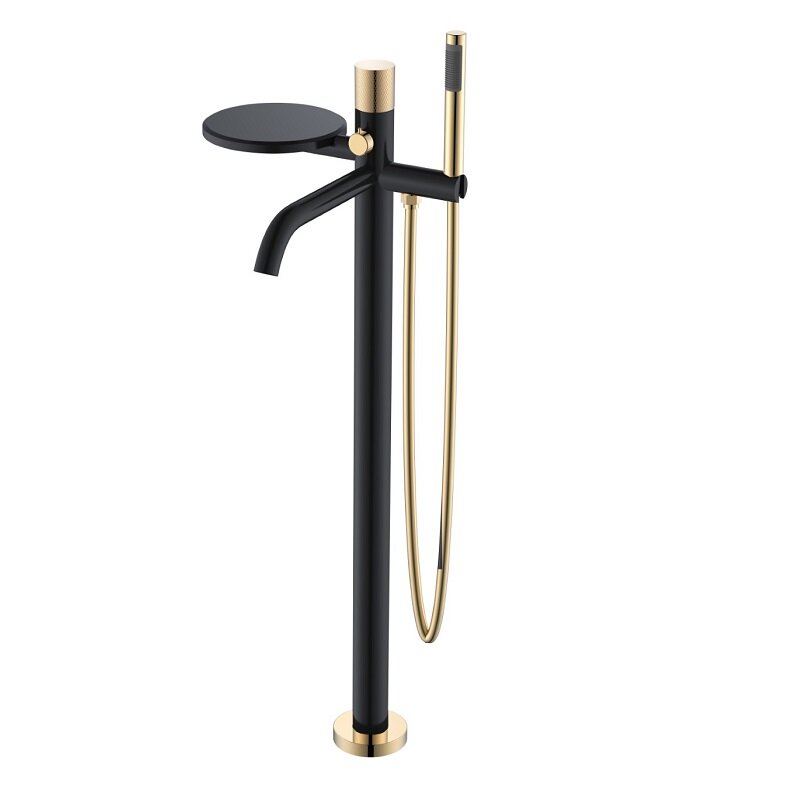 Изображение товара Смеситель Boheme Stick 129-BG.2 для ванны и душа Black touch gold