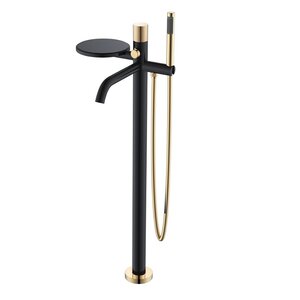 Изображение товара Смеситель Boheme Stick 129-BG.2 для ванны и душа Black touch gold