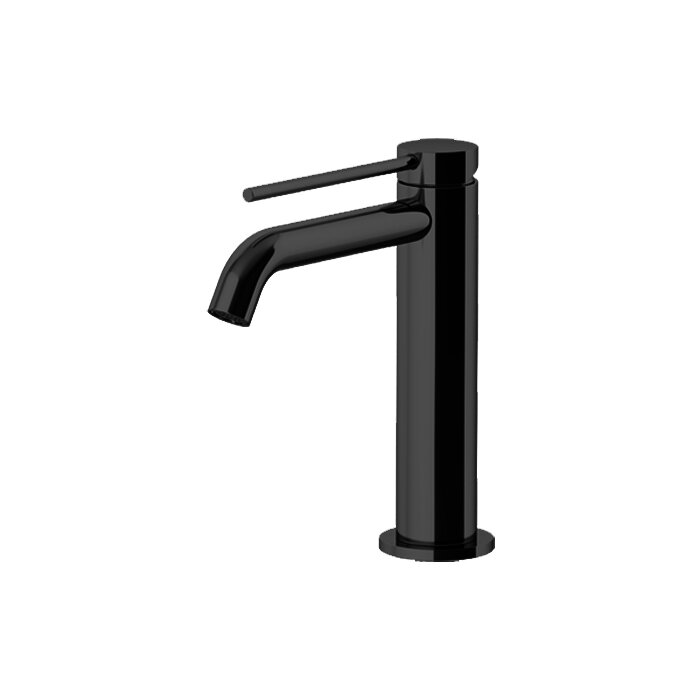 Изображение товара Смеситель для раковины Gattoni Circle Two 9144/91NO с донным клапаном Nero Opaco