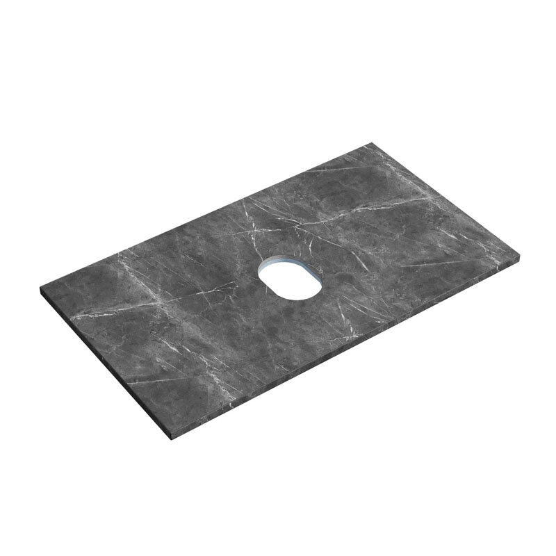 Изображение товара Столешница Sancos 80х46 см из керамогранита Black Sky без отверстия под смеситель