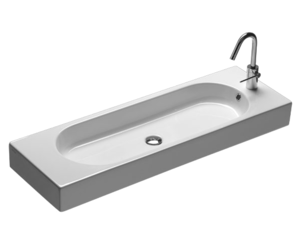 Изображение товара Раковина Hatria Area Y0W501 110x35 см с одним отверстием для смесителя