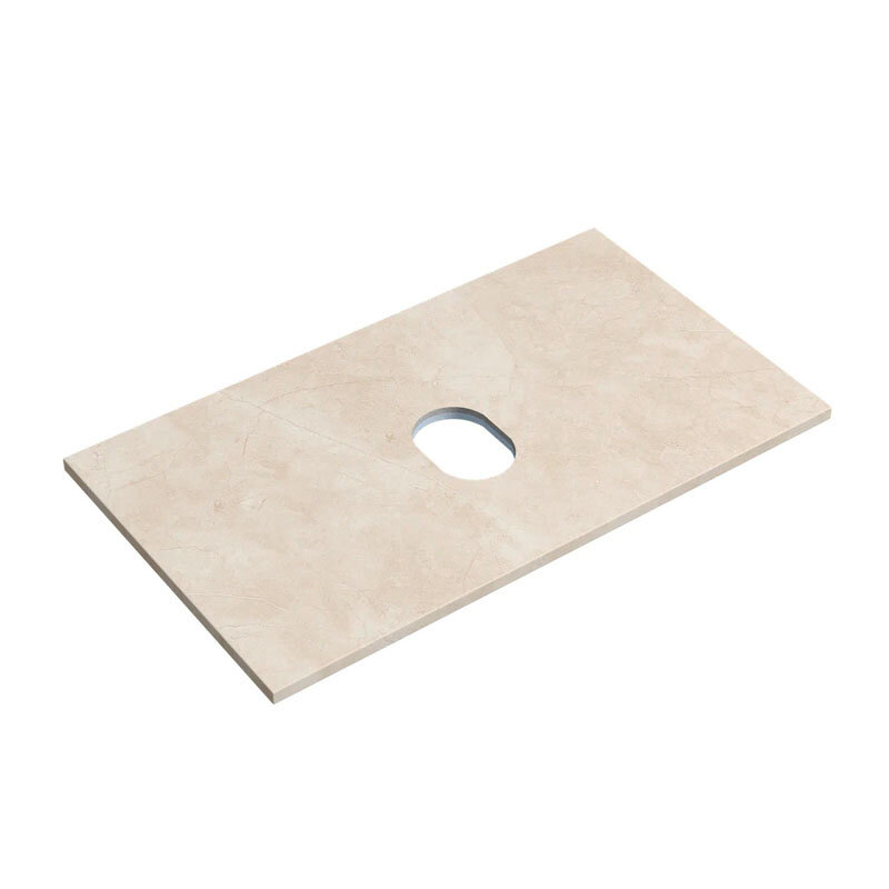 Изображение товара Столешница Sancos, 80 х 46 см, без отверстия под смеситель, цвет Kreman, TT80A2