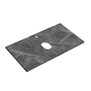 Изображение товара Столешница Sancos, 80 х 46 см, с отверстием под смеситель, цвет Black Sky, TT80A1X