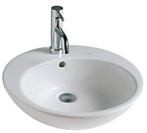 Изображение товара Раковина Hatria Happy Hour Y0M6 01 02:00 круглой формы 47,5 см для установки на столешницу