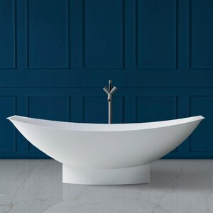 Изображение товара Ванна Abber Stein из искусственного камня 180 х 80 см, белая матовая, AS9610