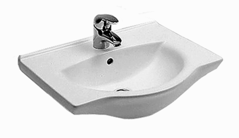 Изображение товара Раковина Hatria Sophie Y0HG 01 56 см белая, угловая, с переливом