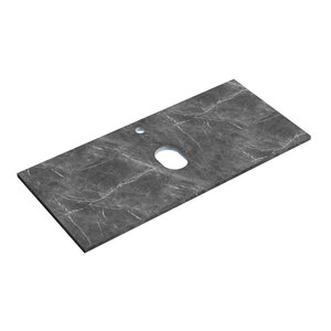 Изображение товара Столешница Sancos, 100 х 46 см, с отверстием под смеситель, цвет Black Sky, TT100A1X