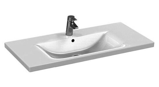 Изображение товара Раковина Ideal Standard Connect E812601 100 см белая дизайнерская керамическая