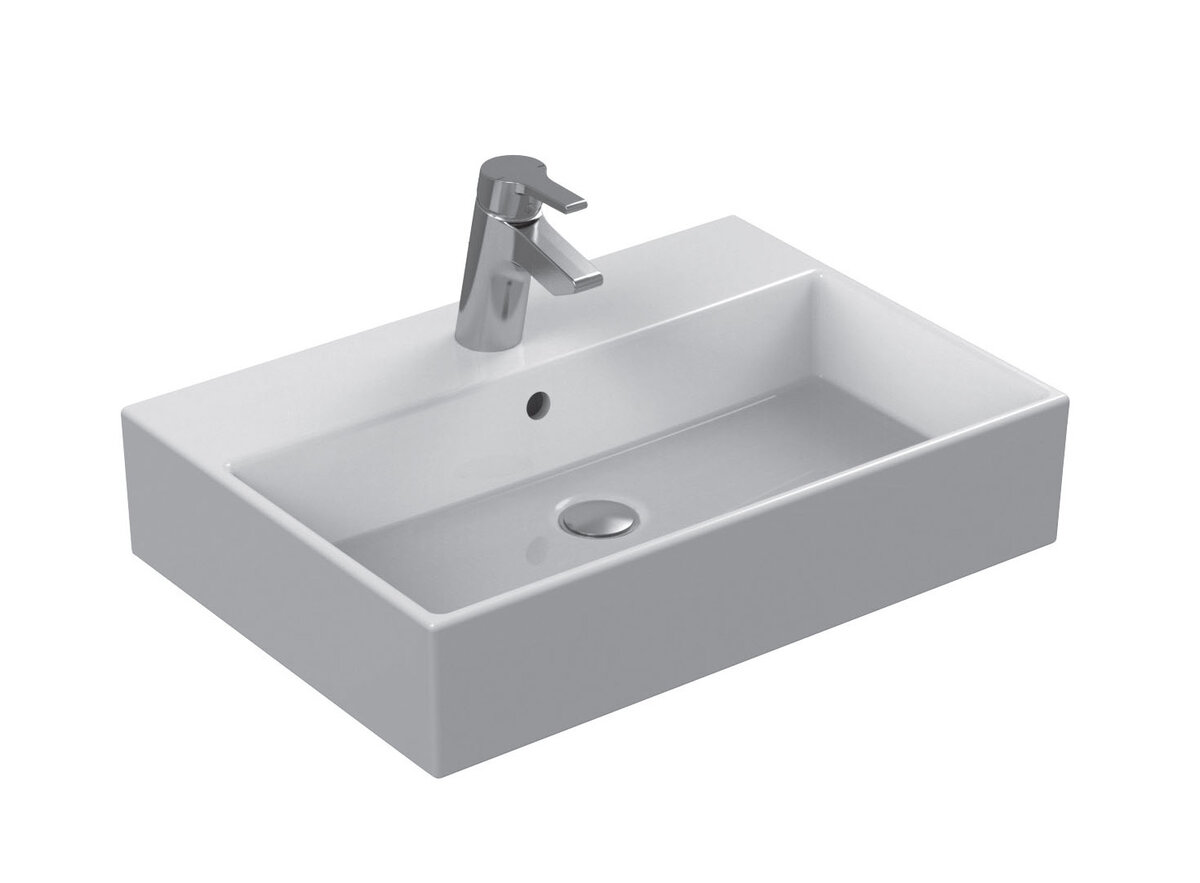 Изображение товара Раковина Ideal Standard Strada K078201 белая прямоугольная 70x42 см для ванной комнаты