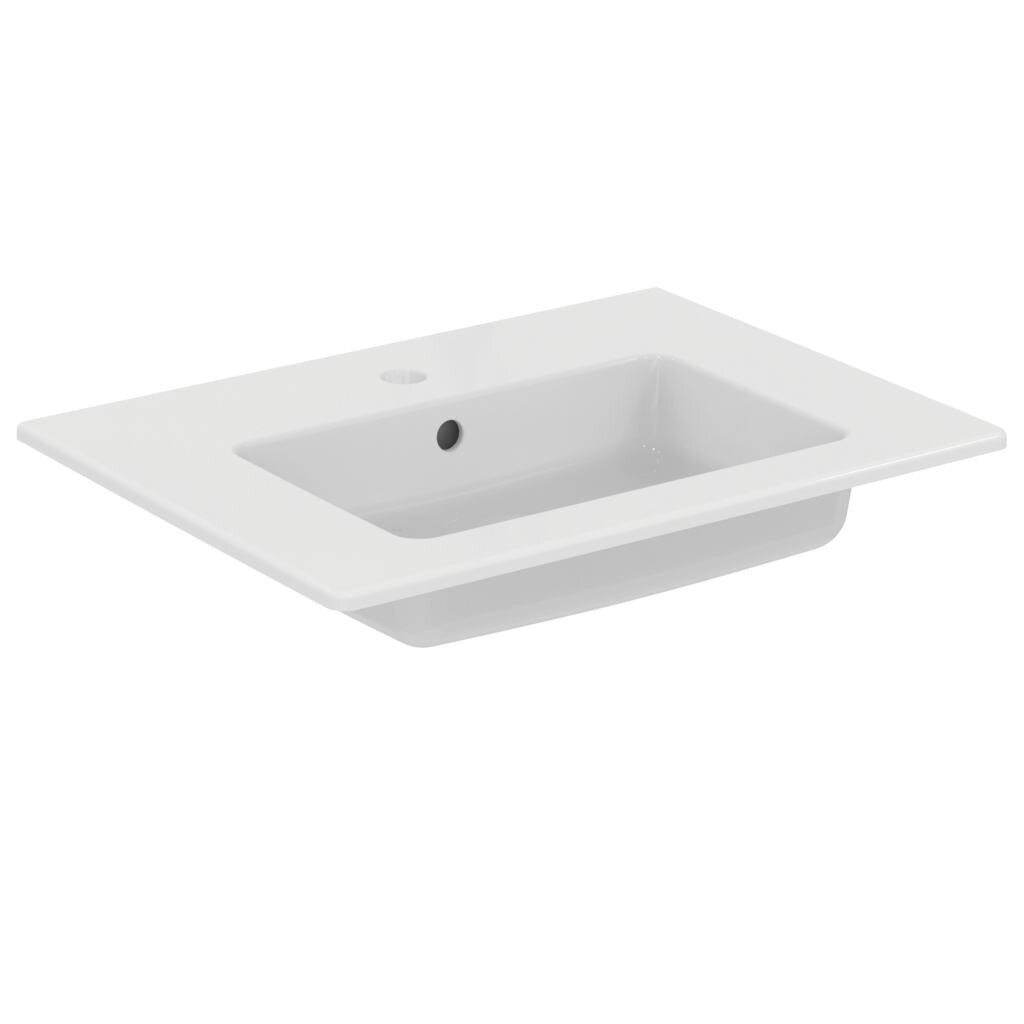 Изображение товара Раковина Ideal Standard Tempo E066801, 60 см, цвет белый глянцевый Изображение товара Раковина Ideal Standard Tempo E066801, 60 см, цвет белый глянцевый