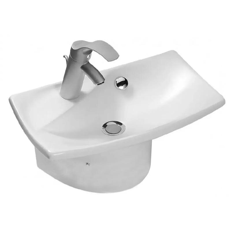 Изображение товара Раковина Jacob Delafon Escale E1025-00 50х30,5 см с отверстиями и полотенцедержателем